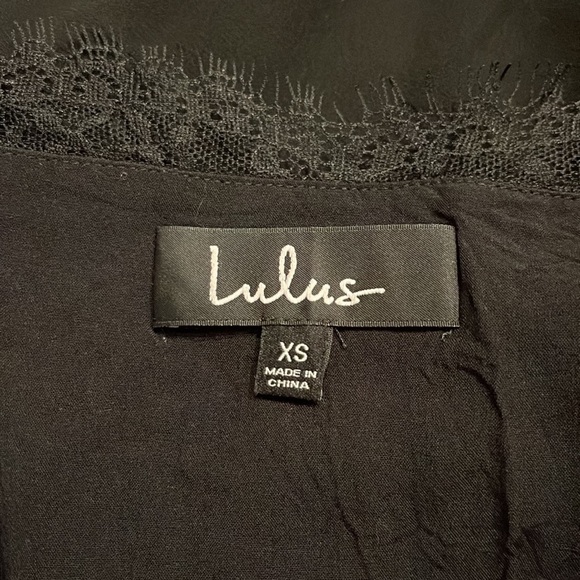 Lulus A Little More Love Black Lace Slip Dress XS - Picture 7 of 7